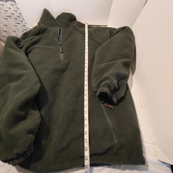 Colo Reversible Pullover 1/4 Zip up Men's Coat Sweater Size XL Navy Green - Picture 11 of 13